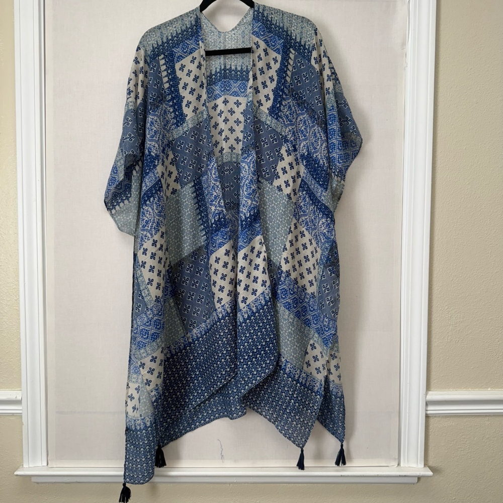 Women's Raj Kimono One Size Blue